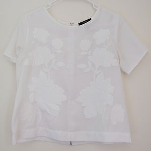 White Embroidered Blouse